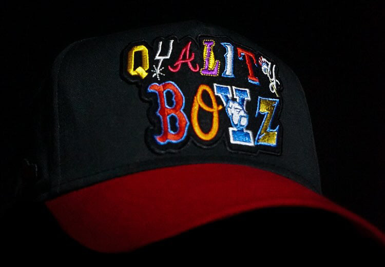 Black/Red (QB Sports Team) SnapBack